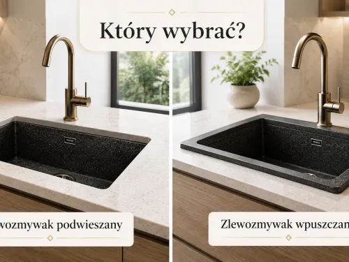 Zlewozmywak podwieszany czy wpuszczany? Który montaż wybrać do kuchni