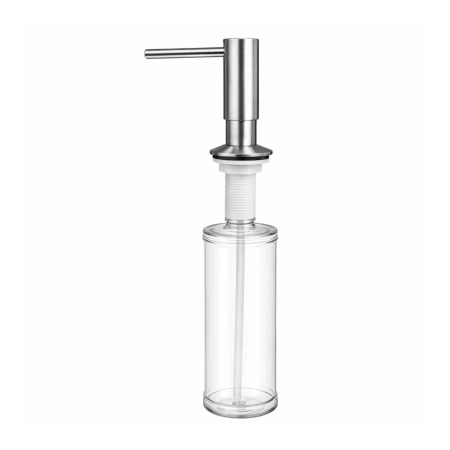 Dozownik do płynu Luxe Inox stal szczotkowana 330 ml