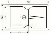 Zlewozmywak kuchenny ZKW-18 - wymiary